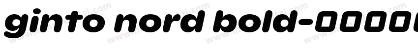 ginto nord bold字体转换